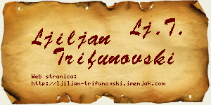 Ljiljan Trifunovski vizit kartica